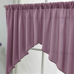 Farmhouse Kitchen Pink Valance
