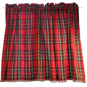 Lattice Blackout Short Curtains