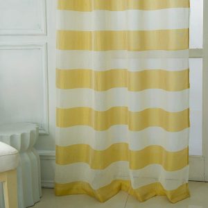 Vintage Semi-Sheer Grommet Top Curtain